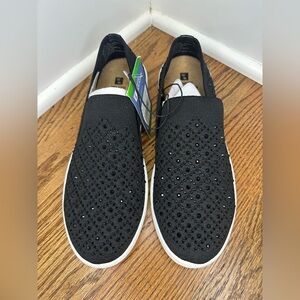 Bling Black Slip-On Sneakers